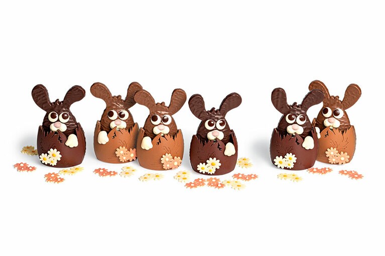 最高のショコラでできたいたずらな野うさぎたち。