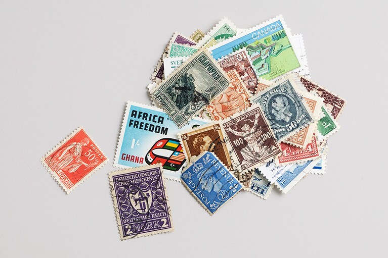 使用済み切手。