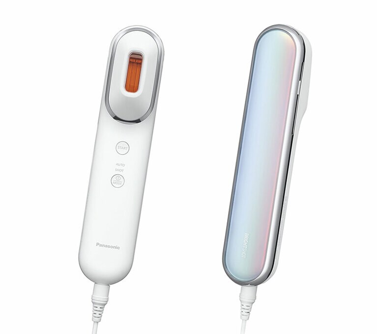 フォト ブライトショット EH-SL85。高さ203mm×幅43mm×奥行き55mm、約205g、市場想定価格 76,000円前後。