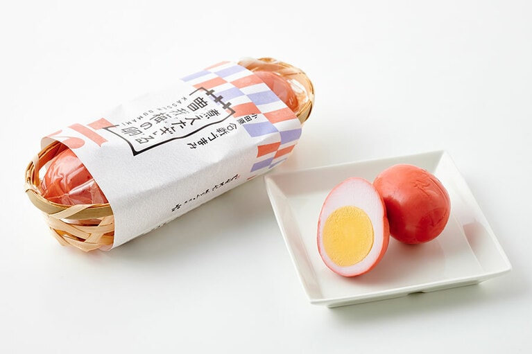 魚商 小田原六左衛門「煮えたぎる曽我梅の卵」3個入り 734円／神奈川県