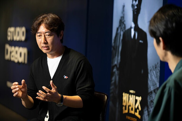 スタジオドラゴン コンテンツ事業・運営統括 兼 コンテンツ運営局局長のユ・ボンヨルさん。