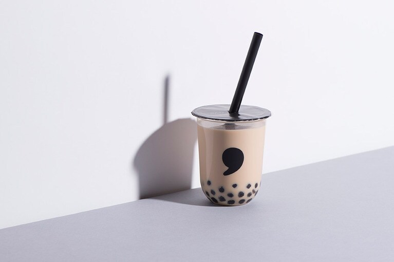 ●comma tea「commaブレンドミルクティー’」600円。