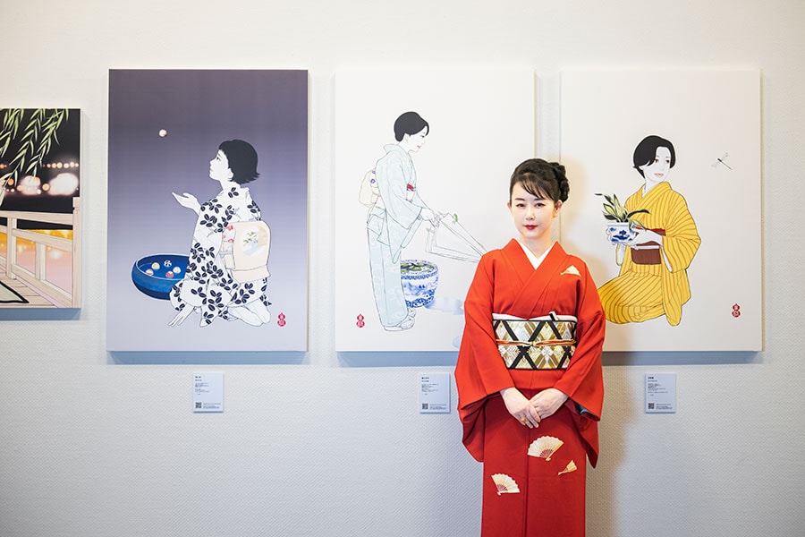 東村アキコ初個展は「NEO美人画」 コロナ禍に生まれた現代アート