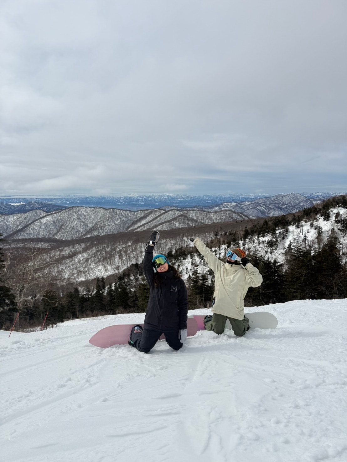 グランデコスノーリゾートにて。写真提供＝除村仁美