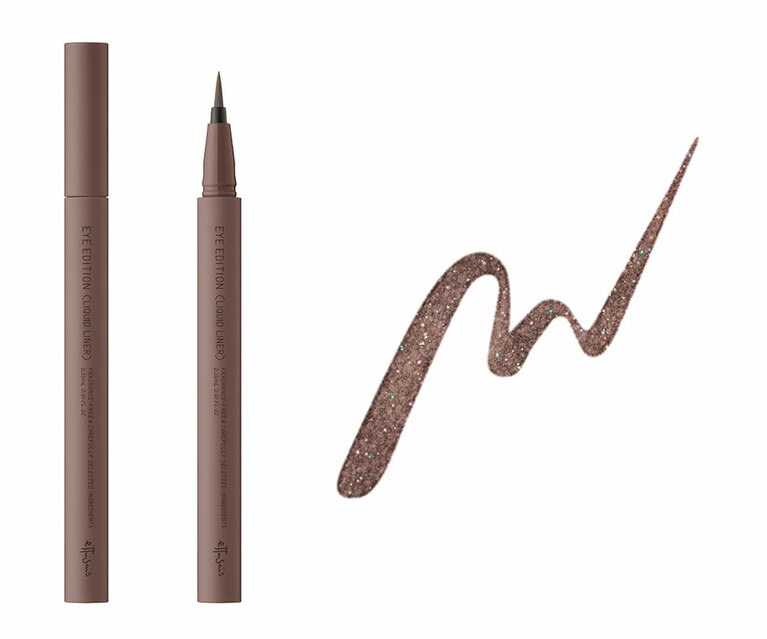 汗・皮脂・涙・こすれ・湿気に強く、でもお湯で落とせるリキッドアイライナー。新色は、うるんだようなツヤを放つグロウパール配合で、まつ毛の生え際になじみ自然に目元を大きく見せる、ニュアンスのあるブラウン系。アイエディション（リキッドライナー）　05 ブラウンシェイド 1,430円／エテュセ（3月14日発売、2月29日一部先行発売）