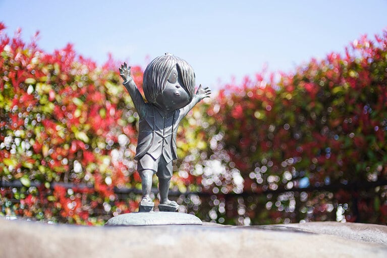 近くには、島根県らしい「ゲゲゲの鬼太郎」も発見。