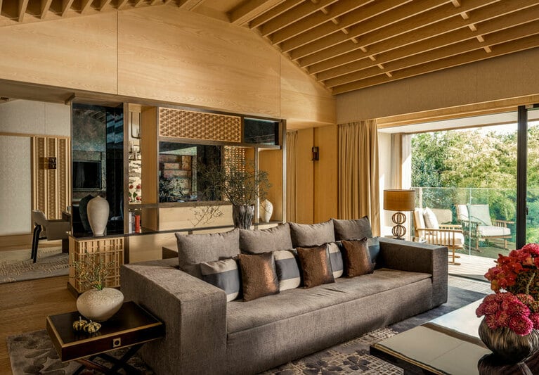 第一弾のオンラインツアーの会場となるプレジデンシャルスイート。