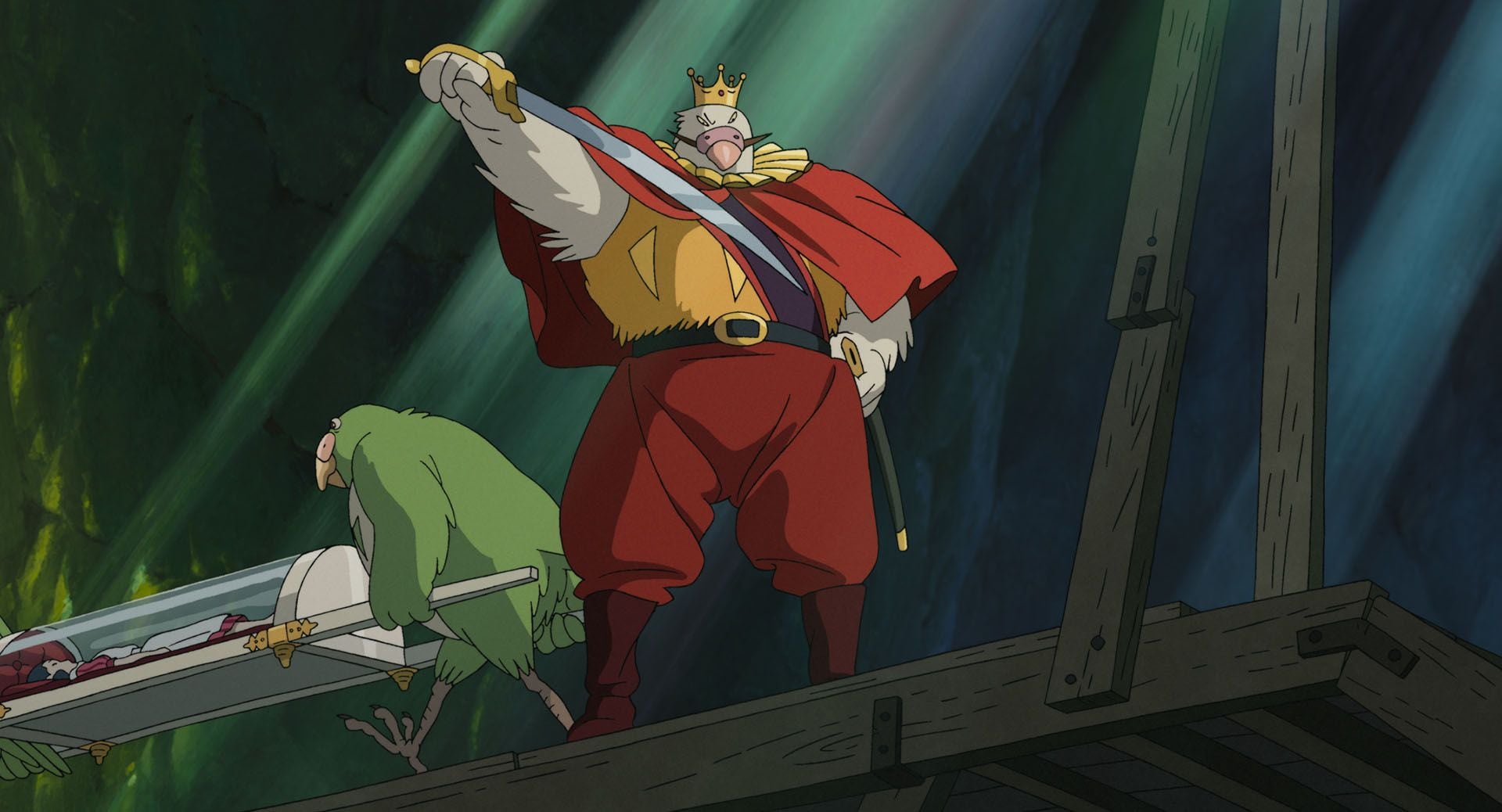 宮﨑監督が自分を仮託したキャラの一人、インコ大王　©2023 Studio Ghibli