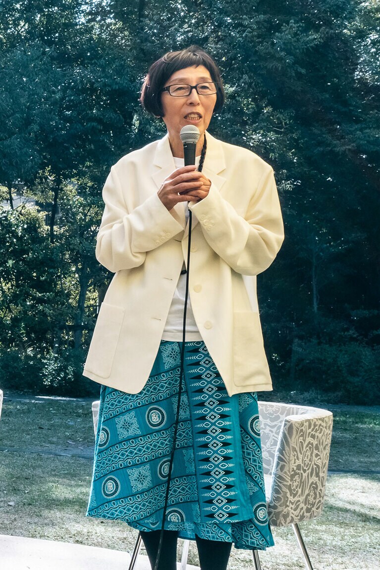 東京都庭園美術館館長で建築家の妹島和世さん。