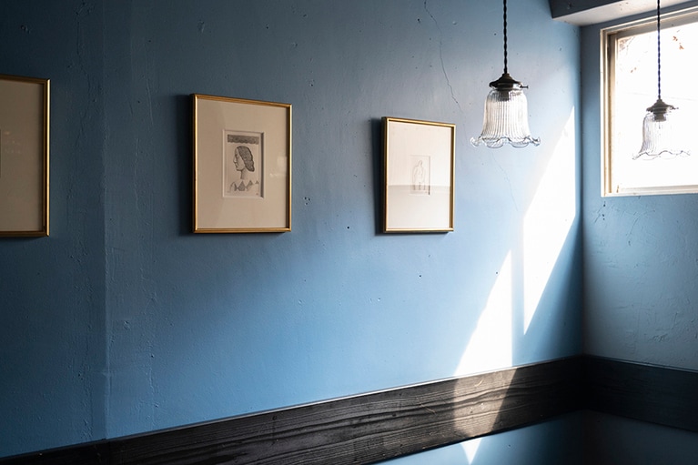 ブルーの空間に癒やされる。