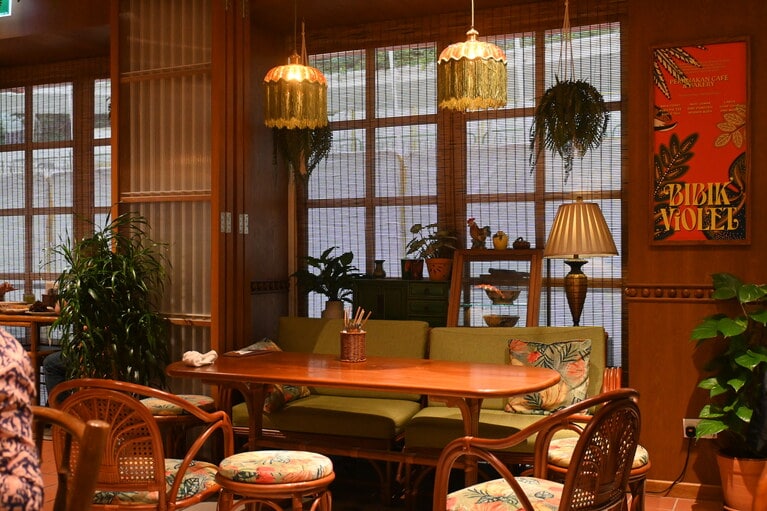 シンガポールの伝統的な屋敷をイメージしたお洒落なデザイン。