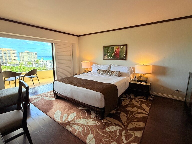 「オーシャンビュー」の客室。