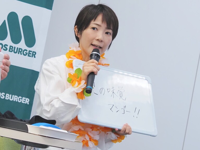 「オレンジ＆マンゴーティー」担当の堤さん。