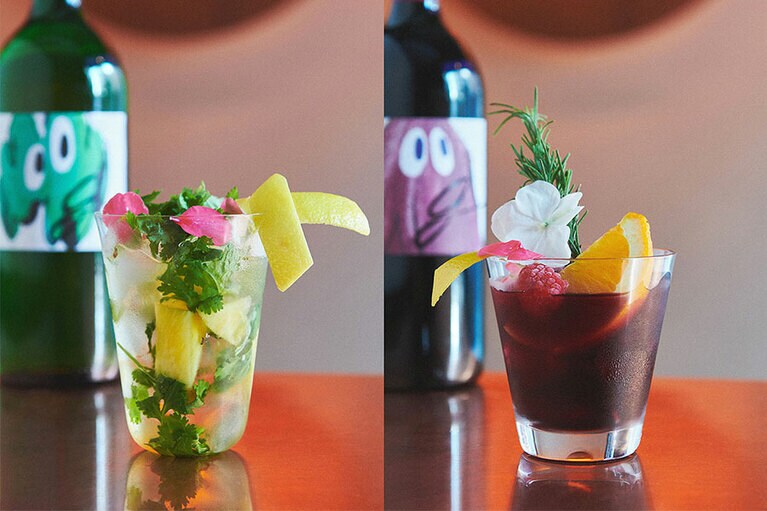 フルーツと合わせてホットサングリアにしたり、ハーブと合わせて自家製モヒートにしたり、簡単にノンアルコールカクテルにアレンジできる。