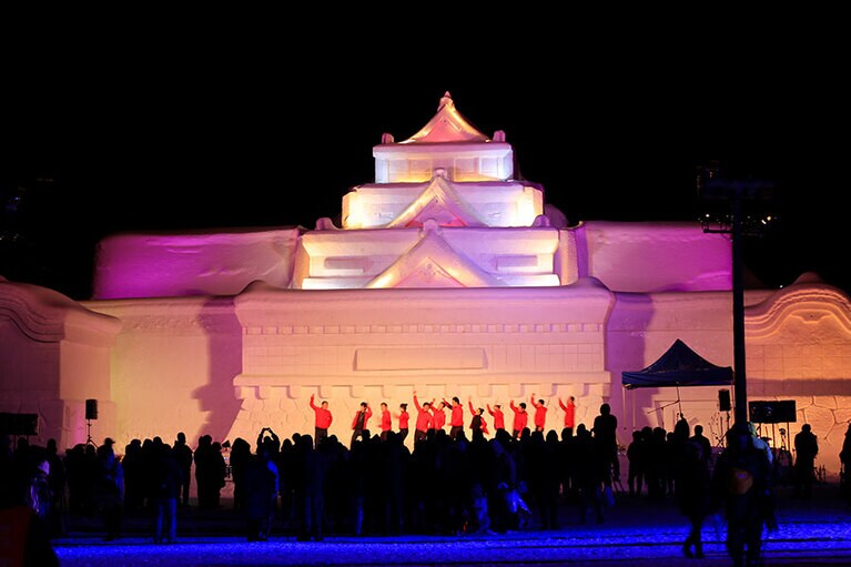 只見ふるさとの雪まつり。