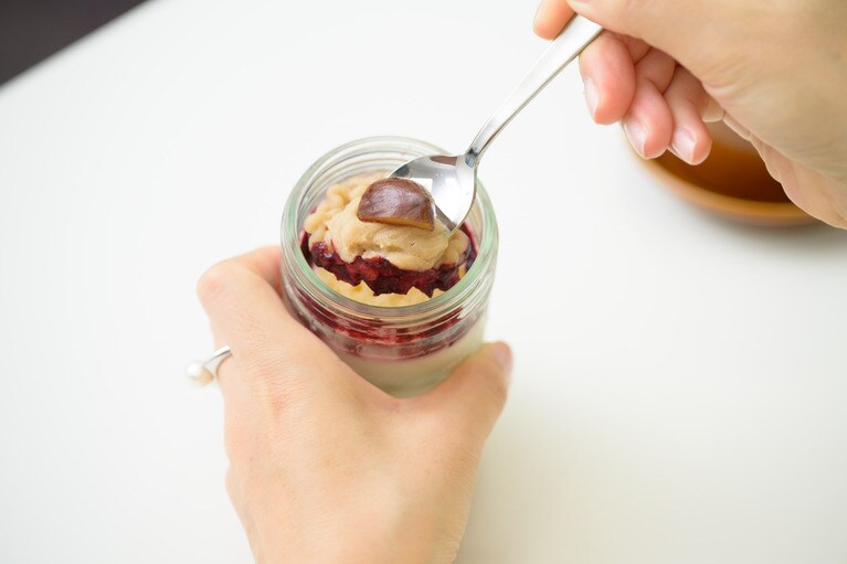 層になっているので、食べ進めるごとに味わいが変わるのも楽しい。