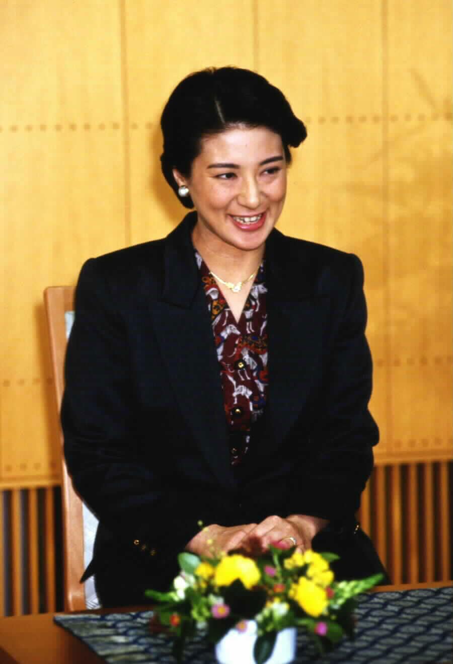 2000年12月、記者会見に臨まれる雅子さま　宮内庁提供