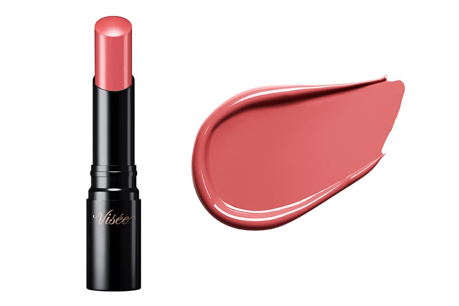 唇内側の粘膜のような色、質感を再現し、むっちり色気のある唇へ導く口紅。ジェルコート層がクリアなツヤ感をかなえ、また唇全体を厚みのある透明度の高いツヤ膜でコーティング。さらにカラー層自体もゲル膜にし、動きに柔軟な皮膜剤を採用することで、色移りしにくく、クリアなツヤと発色を長時間持続する。保湿成分として、ヒアルロン酸、スクワラン、シアバターを配合。無香料。PK850 うさぎのフィアンセは、とにかく可愛いうぶっぽい唇になるコーラルピンク。ヴィセ　ネンマクフェイク ルージュ Ⅱ 全8色 各1,650円（編集部調べ）／コーセー（2月16日発売）