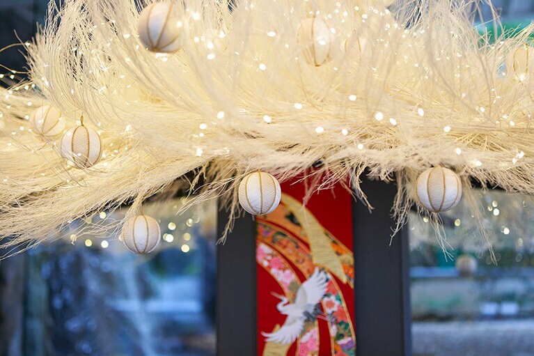 ここでしか作れないクリスマスツリーが誕生。