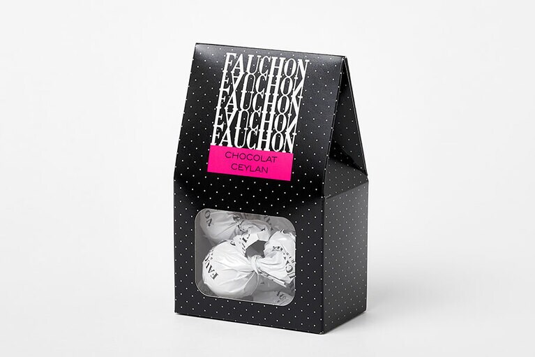 FAUCHON ショコラガナッシュ セイロンティーリキュール 5個入り 971円。