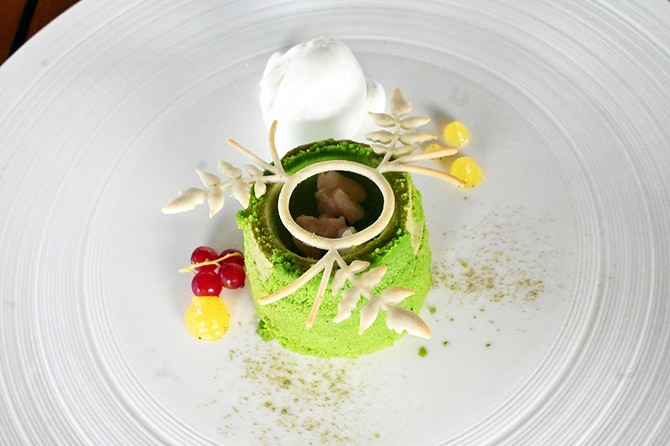 チョコレートオリンピックでベストペーストリーシェフに輝いたシェフの一皿。