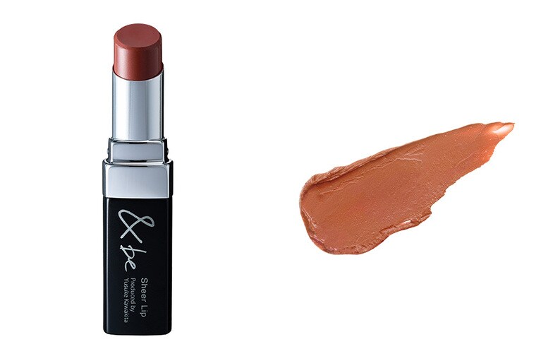 ＆be シアーリップ ナッツベージュ。