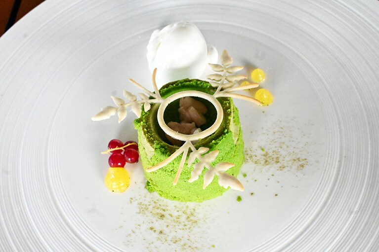 チョコレートオリンピックでベストペーストリーシェフに輝いたシェフの一皿。