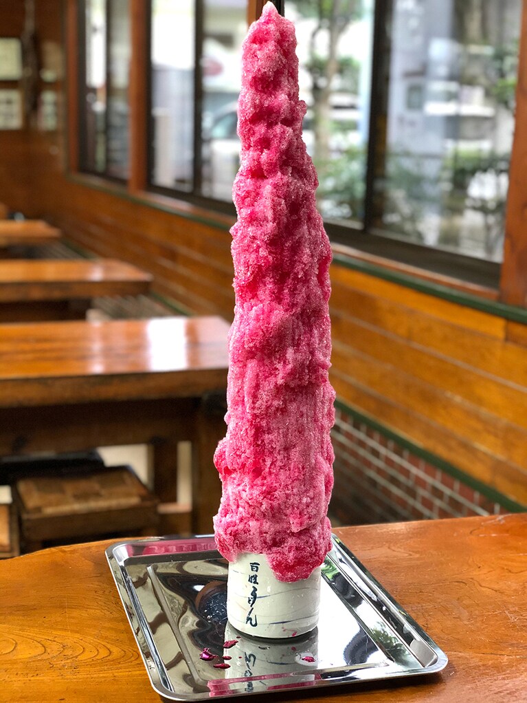 【宮崎県】百姓うどんのかき氷。