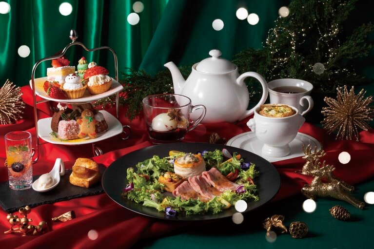 「Gift of Christmas」アフタヌーンティーのイメージ。1名4,500円（税・サ込）。要予約（電話は前日15時、インターネット予約は2日前までの受付）。