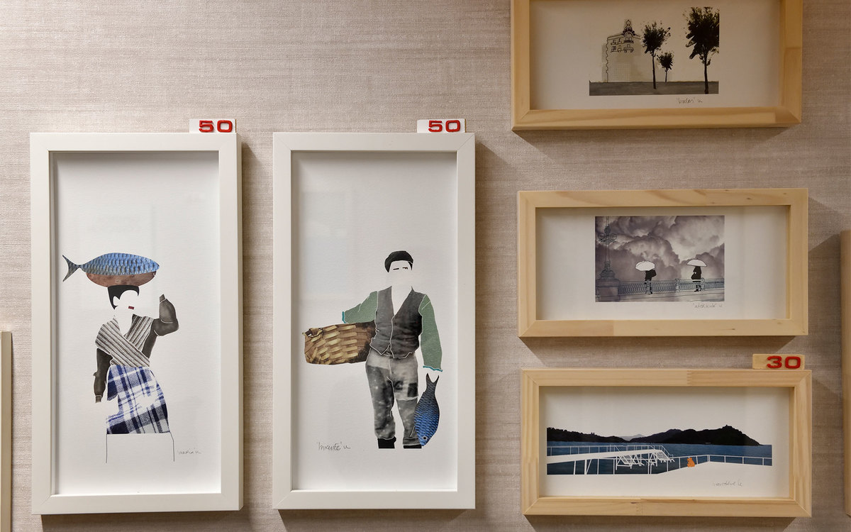 黒沢 久　油絵（サン・セバスチャン） ENCHANTE/黒沢 久 「サン・セバスチャン（スペイン