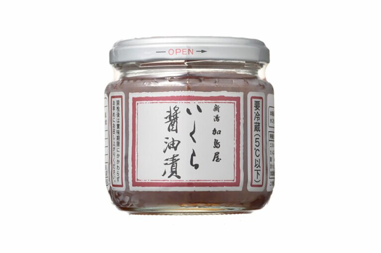 いくら醤油漬 中ビン 170g 2,900円／加島屋