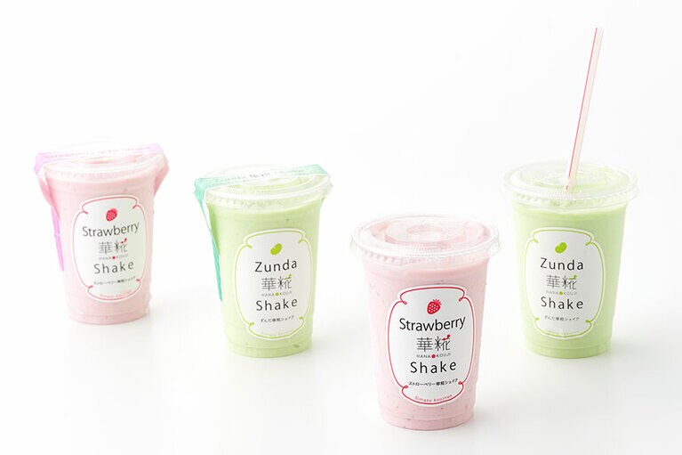 島津麹店「Strawberry華糀shake、Zunda華糀Shake」各種1,080円(2個セット)／宮城県
