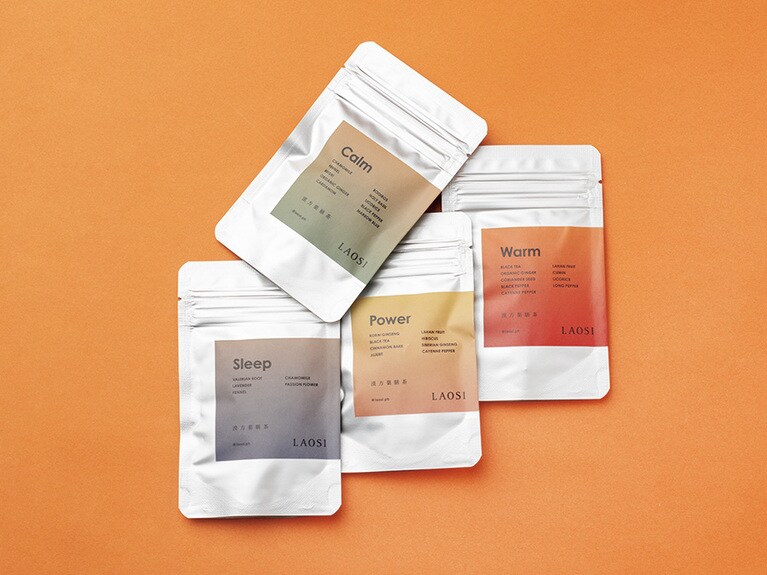 ※「Sleep」は妊婦中、授乳中はお控え下さい。各6g（2g×3包x4種）1,250円。