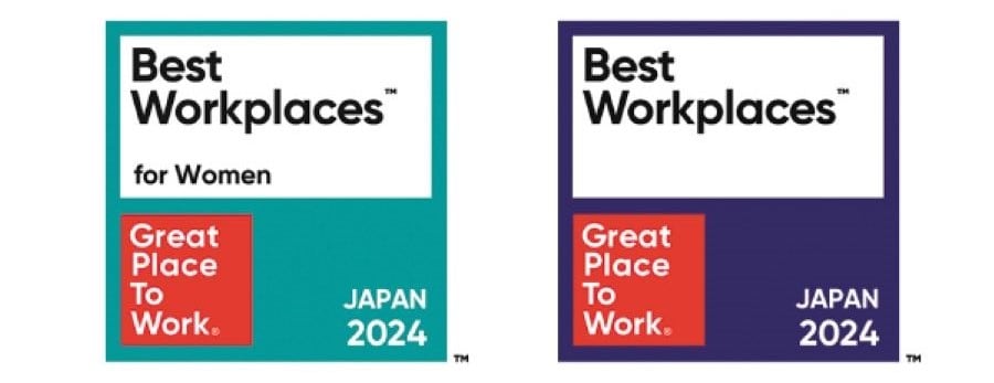 （左）2024年版 日本における「働きがいのある会社」女性ランキング。　（右）2024年版 日本における「働きがいのある会社」ランキングベスト100