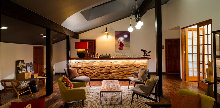 沼尻高原ロッジ［福島／猪苗代沼尻温泉］ラウンジ。