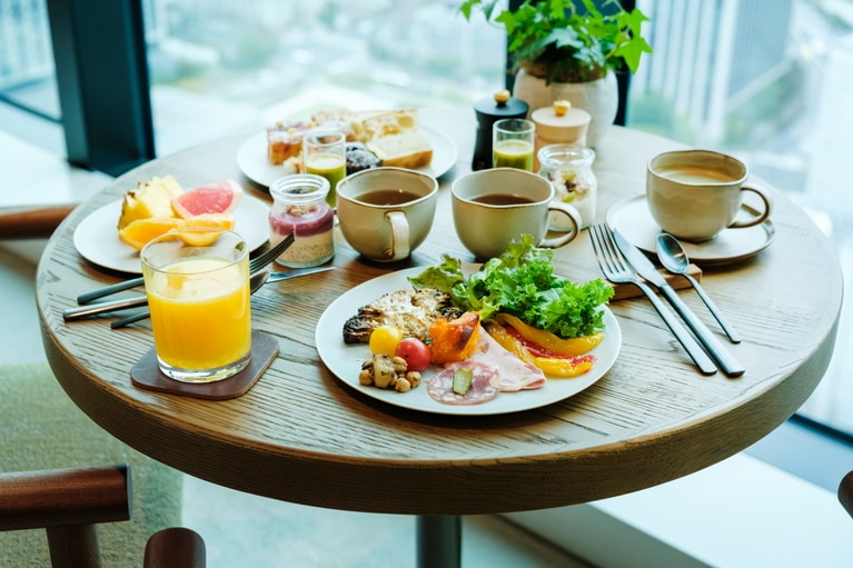 眺望のいい席で。