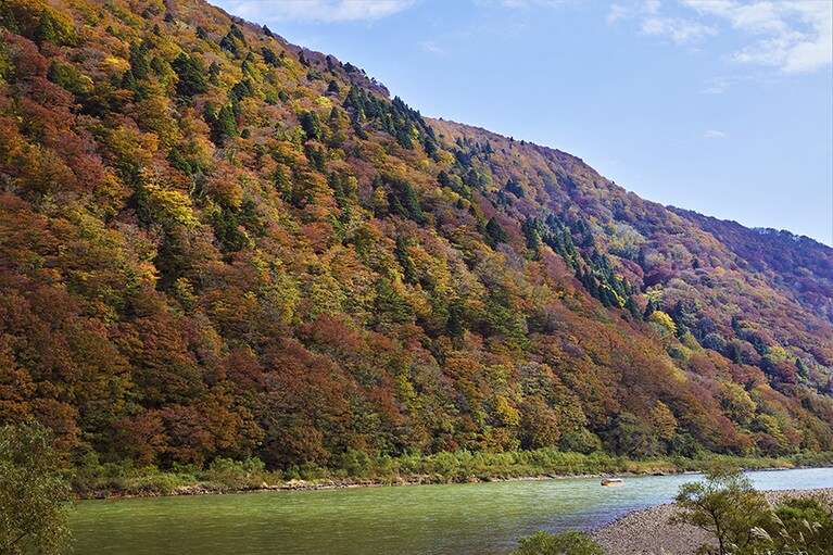 最上川舟下り。