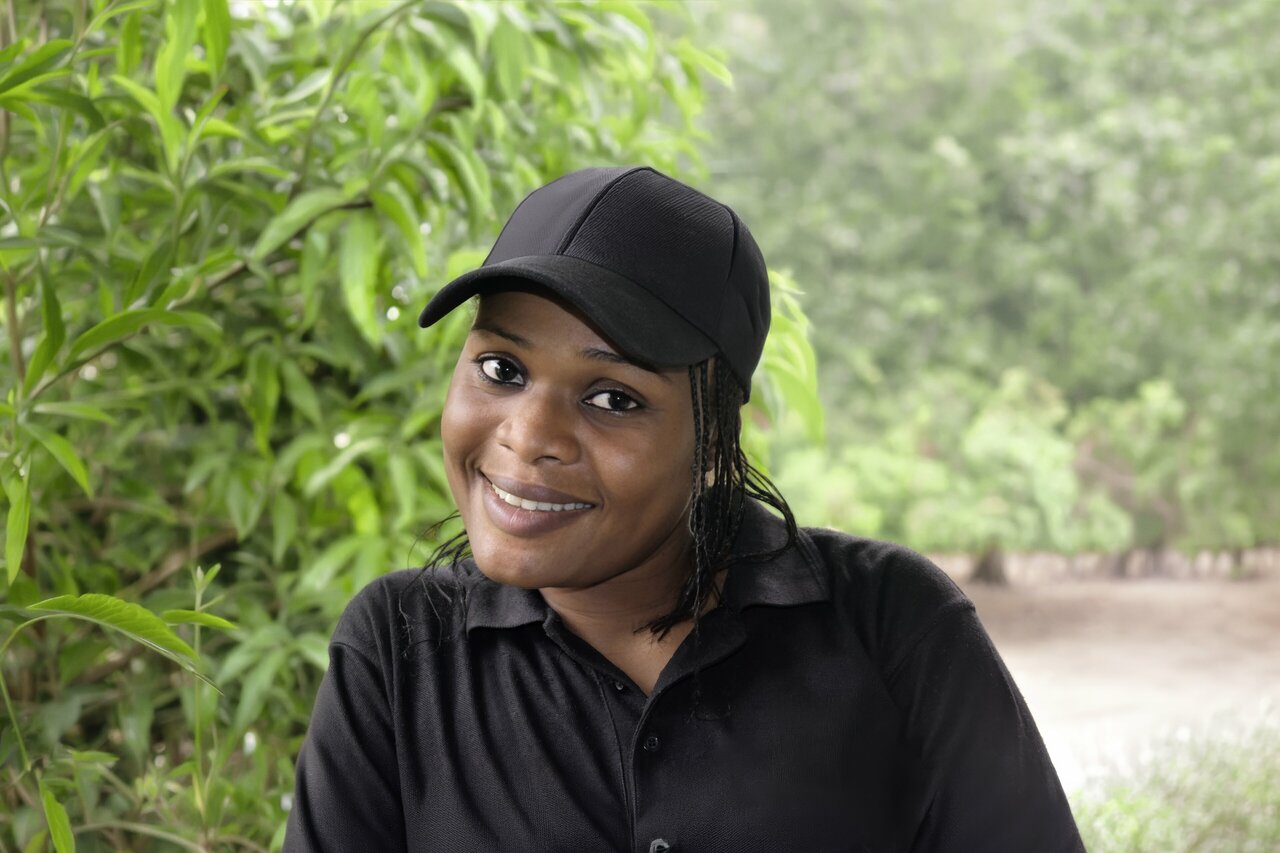 ナイジェリアのニジェール・デルタで活動する自然保護活動家レイチェル・イケメ氏。©SW/Niger Delta Forest Project