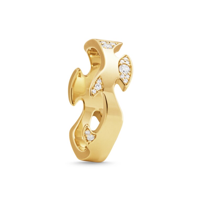 「FUSION」センターリング(YG×DIA) 253,000円～／ジョージ ジェンセン(ジョージ ジェンセン銀座本店)※価格はサイズによって異なります。