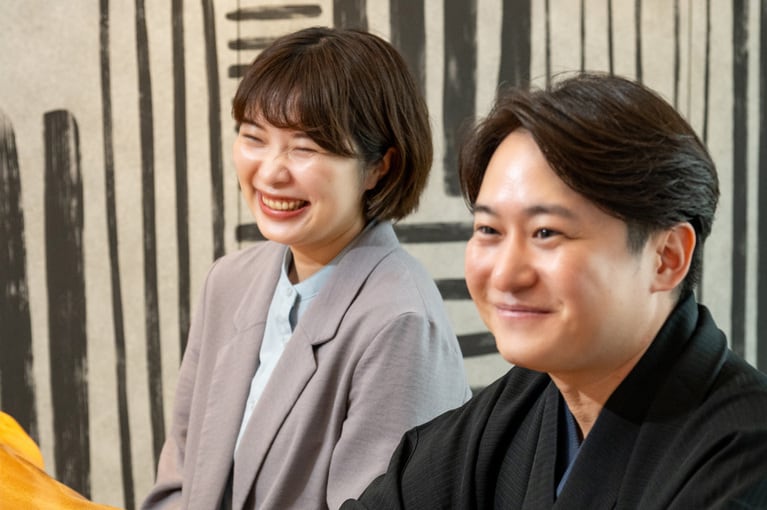 旨山（むねやま）さん。空治さんは頼りにしている落語家の一人。