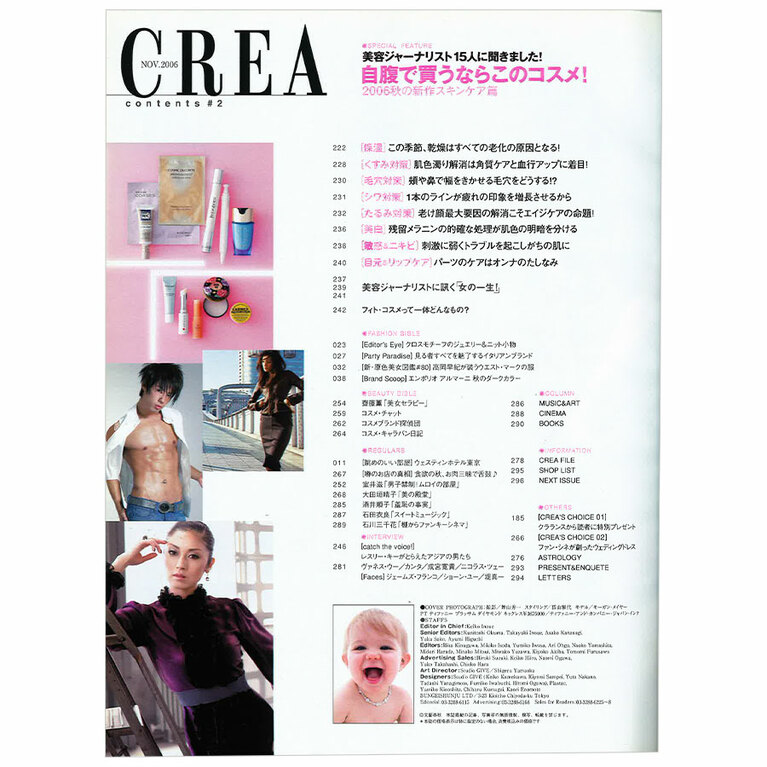 2006年11月号目次。