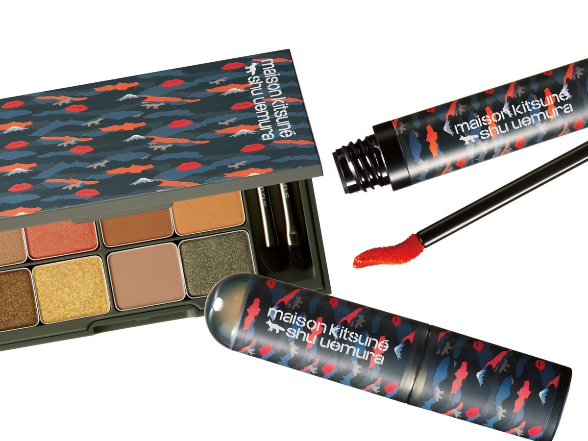 【 未使用品 】シュウウエムラ メイクボックス メゾンキツネコラボ 日本製 白 shu uemura - シュウウエムラ×メゾンキツネコラボ□限定コフレ