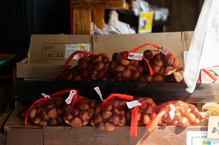 大粒栗を持ち帰りたい。