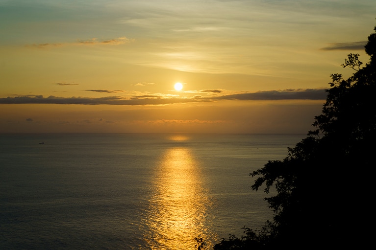 室戸岬からの夕焼け。