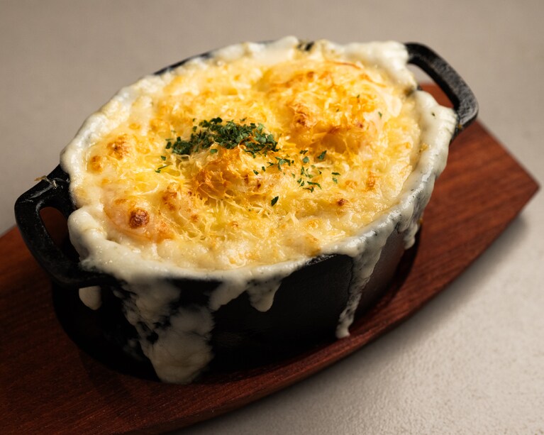 「1950年の海老マカロニグラタン」。