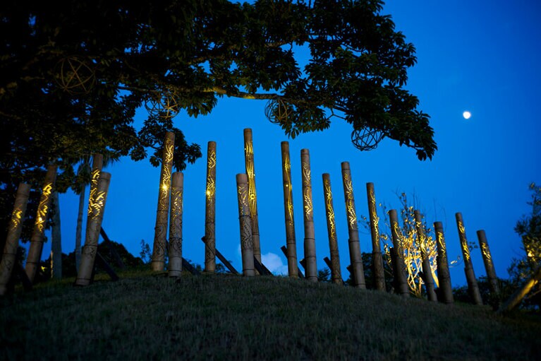 「竹あかりガーデン」。