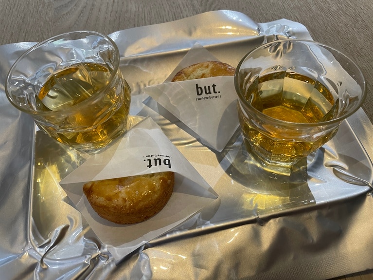 試食で提供されたのは、パイナップルケーキではなくバタークッキー。それでも、お店自慢の濃厚バターを使ったクッキーを試せるのはありがたい。