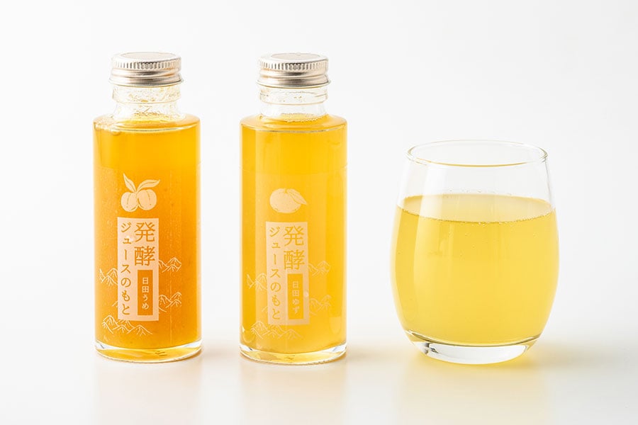 発酵ジュースのもと 日田ゆず120ml、日田うめ110ml 各800円／インパクト