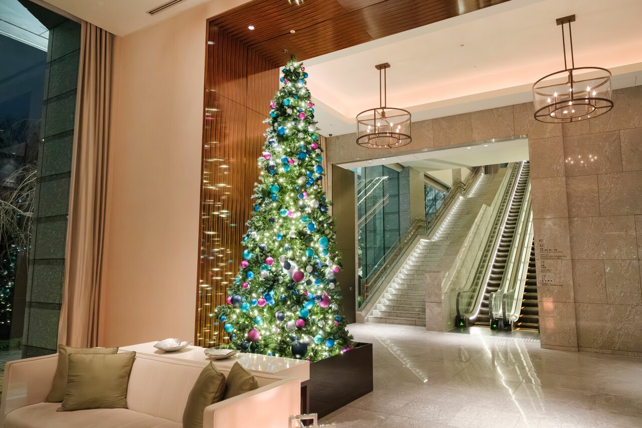 ロビーのツリー。