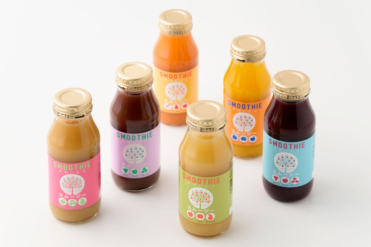 国産素材のスムージー3,060円（180mL×6本）／なかひら農場